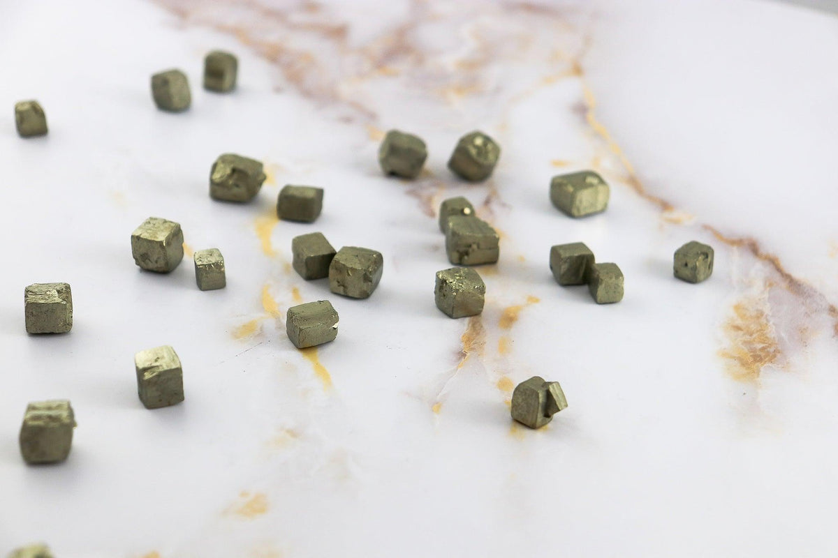 Pierre brute en Pyrite cubique