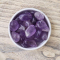 Amethyst rolled stone