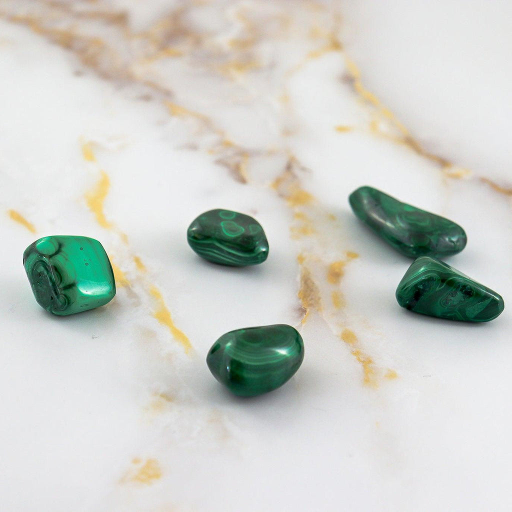 Malachite rolled stone
