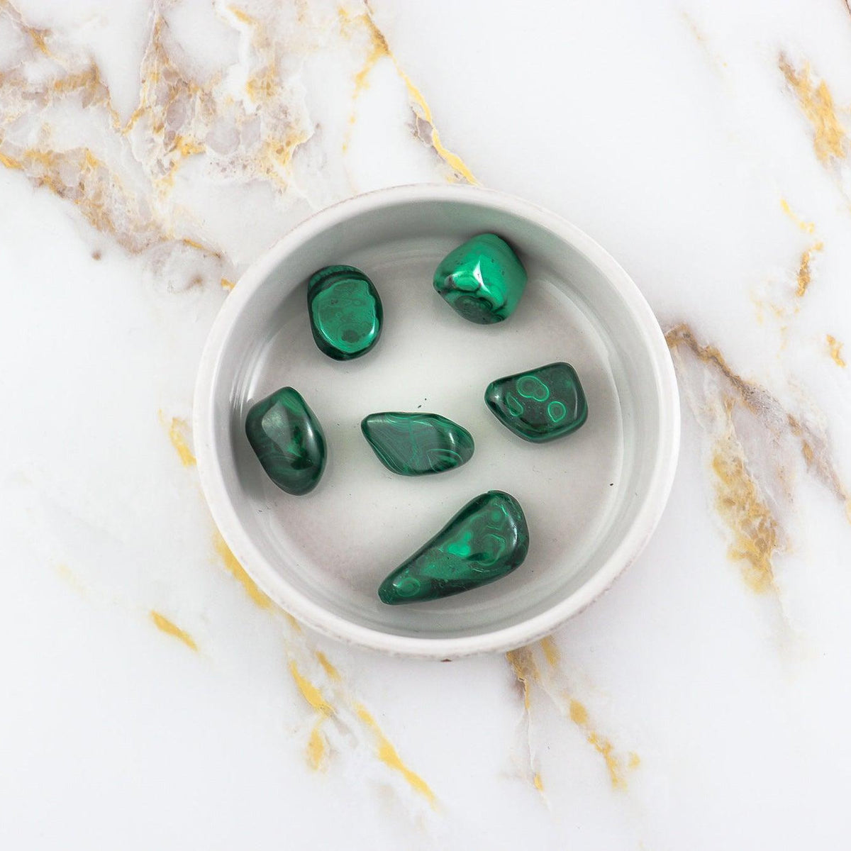 Malachite rolled stone